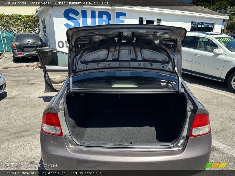Urban Titanium Metallic / Beige 2009 Honda Civic LX Sedan