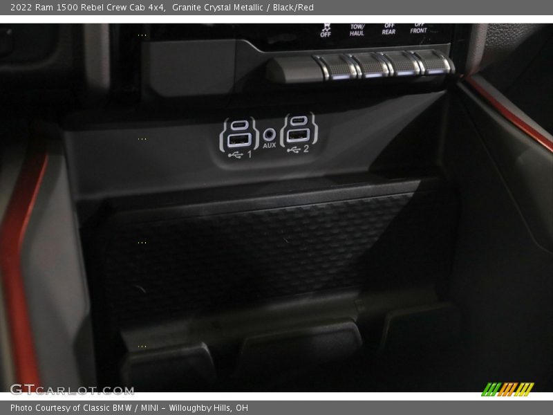 Granite Crystal Metallic / Black/Red 2022 Ram 1500 Rebel Crew Cab 4x4