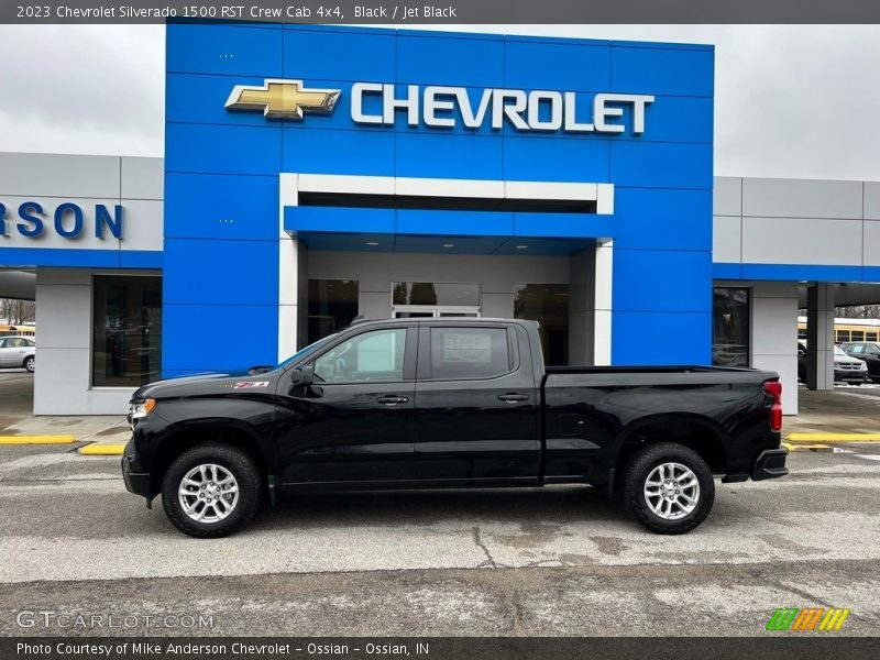 Black / Jet Black 2023 Chevrolet Silverado 1500 RST Crew Cab 4x4