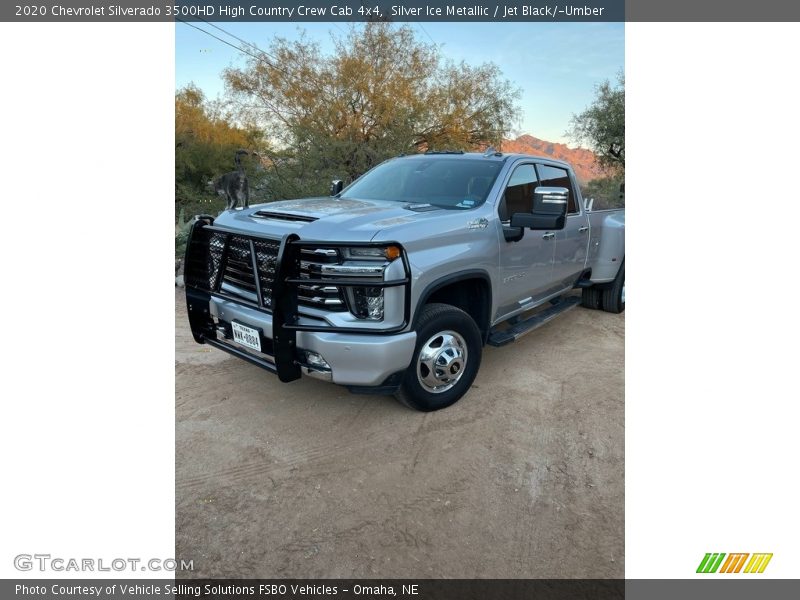 Silver Ice Metallic / Jet Black/­Umber 2020 Chevrolet Silverado 3500HD High Country Crew Cab 4x4