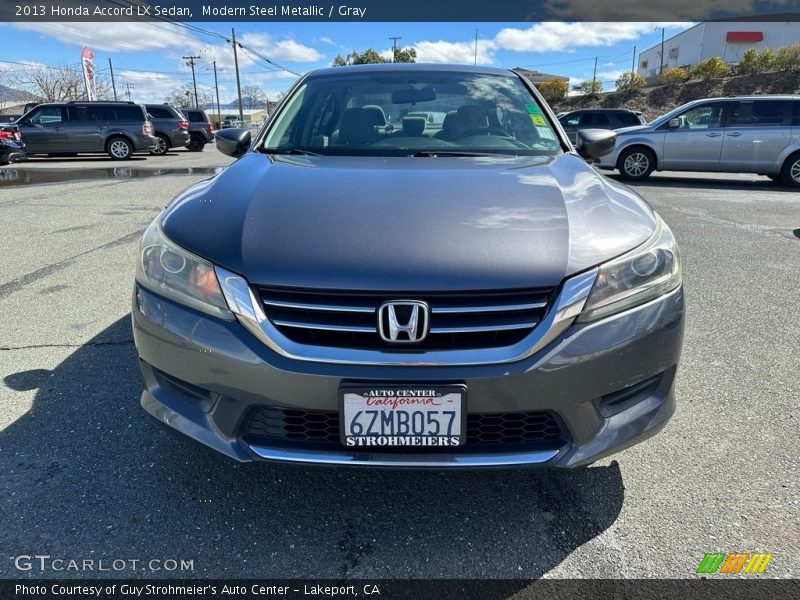 Modern Steel Metallic / Gray 2013 Honda Accord LX Sedan