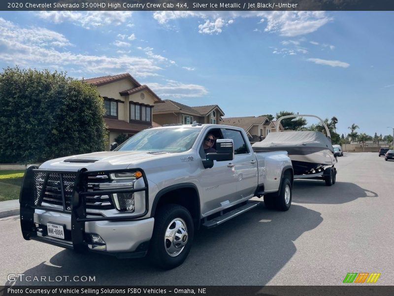 Silver Ice Metallic / Jet Black/­Umber 2020 Chevrolet Silverado 3500HD High Country Crew Cab 4x4
