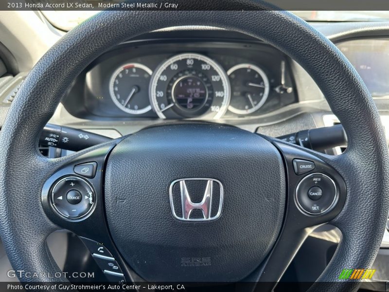 Modern Steel Metallic / Gray 2013 Honda Accord LX Sedan