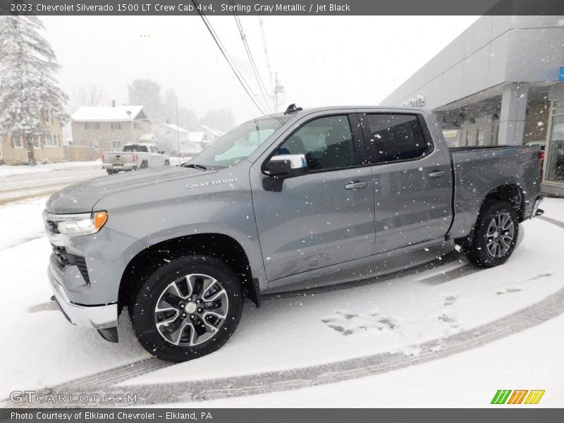 Sterling Gray Metallic / Jet Black 2023 Chevrolet Silverado 1500 LT Crew Cab 4x4