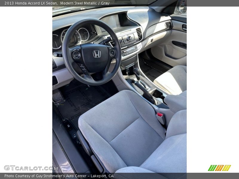 Modern Steel Metallic / Gray 2013 Honda Accord LX Sedan