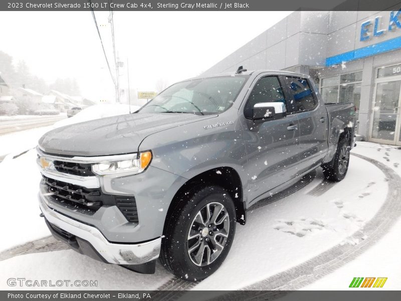 Sterling Gray Metallic / Jet Black 2023 Chevrolet Silverado 1500 LT Crew Cab 4x4