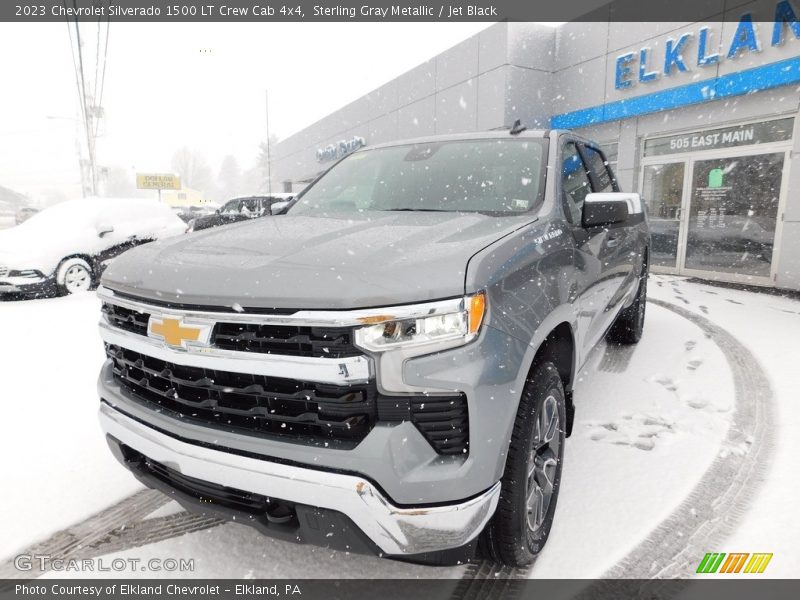 Sterling Gray Metallic / Jet Black 2023 Chevrolet Silverado 1500 LT Crew Cab 4x4