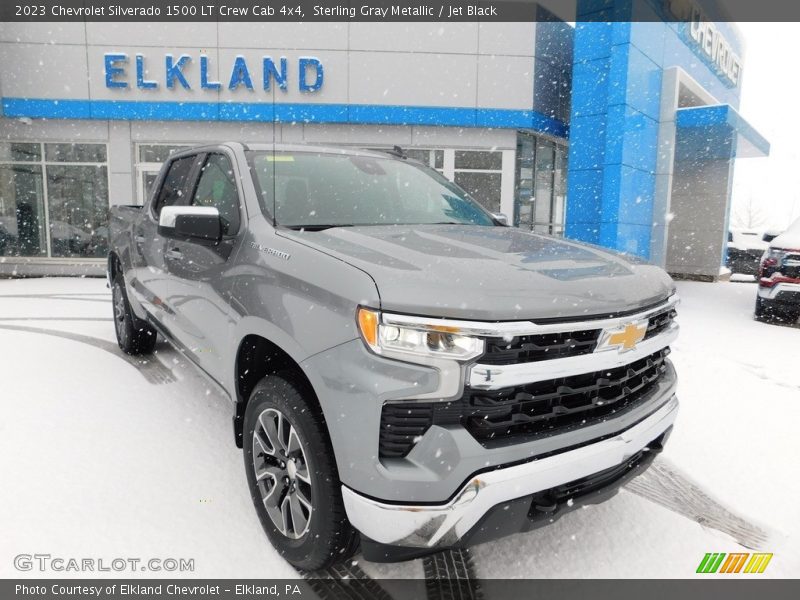 Sterling Gray Metallic / Jet Black 2023 Chevrolet Silverado 1500 LT Crew Cab 4x4