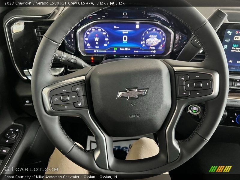 Black / Jet Black 2023 Chevrolet Silverado 1500 RST Crew Cab 4x4