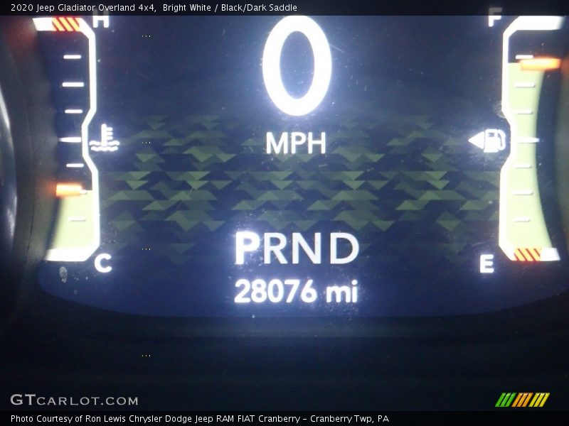 Bright White / Black/Dark Saddle 2020 Jeep Gladiator Overland 4x4