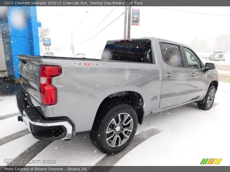 Sterling Gray Metallic / Jet Black 2023 Chevrolet Silverado 1500 LT Crew Cab 4x4