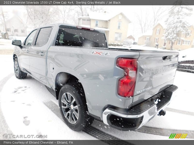 Sterling Gray Metallic / Jet Black 2023 Chevrolet Silverado 1500 LT Crew Cab 4x4