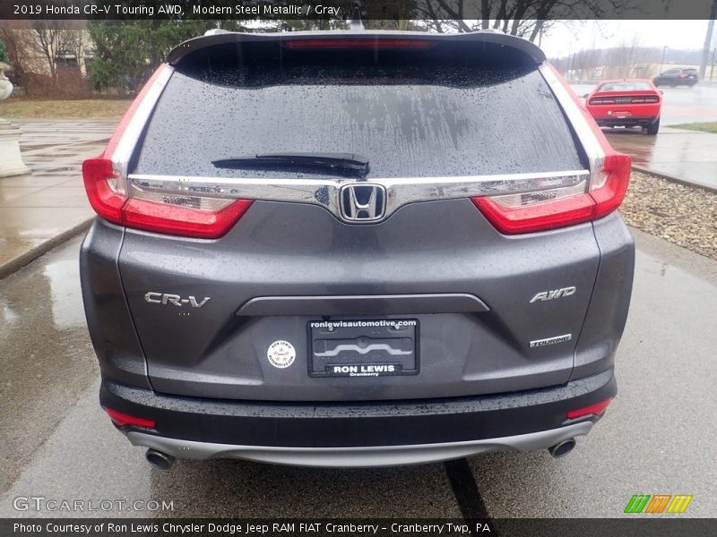 Modern Steel Metallic / Gray 2019 Honda CR-V Touring AWD
