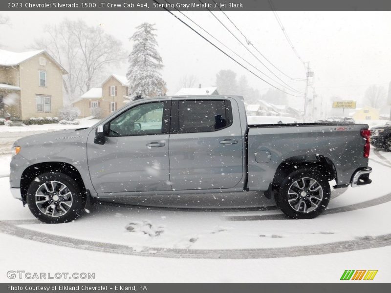 Sterling Gray Metallic / Jet Black 2023 Chevrolet Silverado 1500 LT Crew Cab 4x4