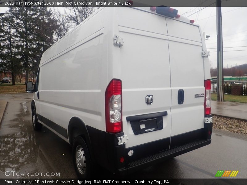 Bright White / Black 2023 Ram ProMaster 2500 High Roof Cargo Van