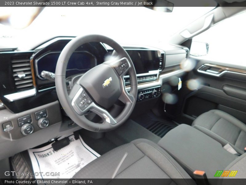 Sterling Gray Metallic / Jet Black 2023 Chevrolet Silverado 1500 LT Crew Cab 4x4