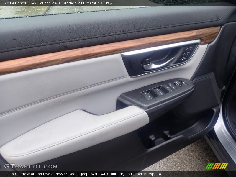 Modern Steel Metallic / Gray 2019 Honda CR-V Touring AWD