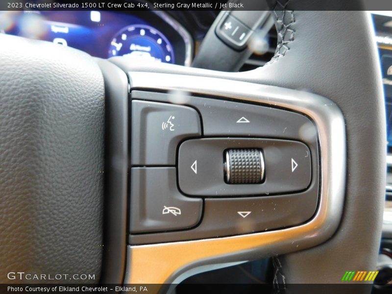 Sterling Gray Metallic / Jet Black 2023 Chevrolet Silverado 1500 LT Crew Cab 4x4