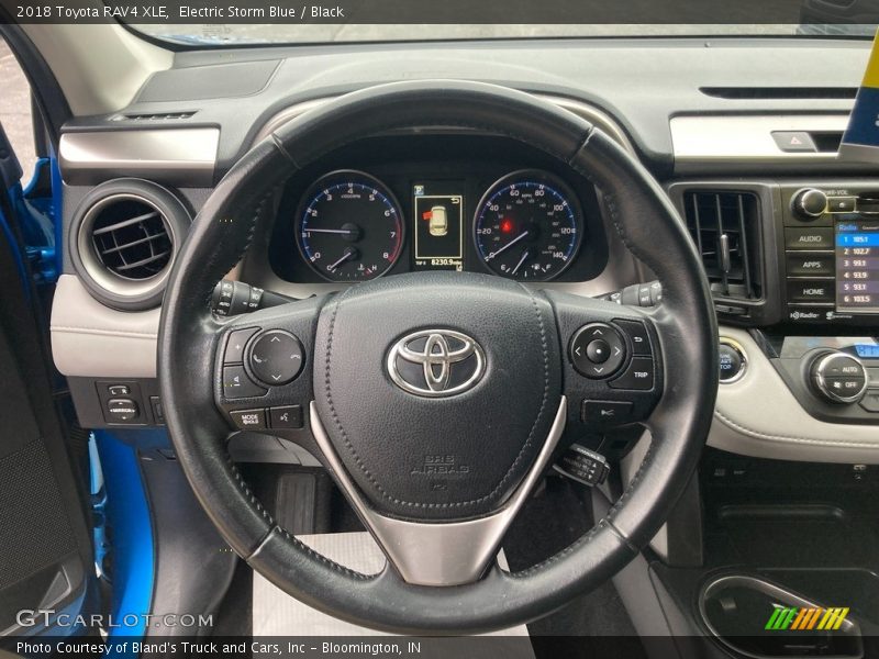 Electric Storm Blue / Black 2018 Toyota RAV4 XLE