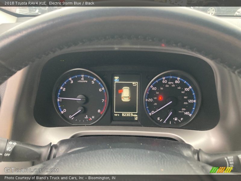 Electric Storm Blue / Black 2018 Toyota RAV4 XLE