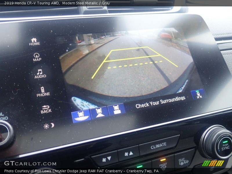 Modern Steel Metallic / Gray 2019 Honda CR-V Touring AWD