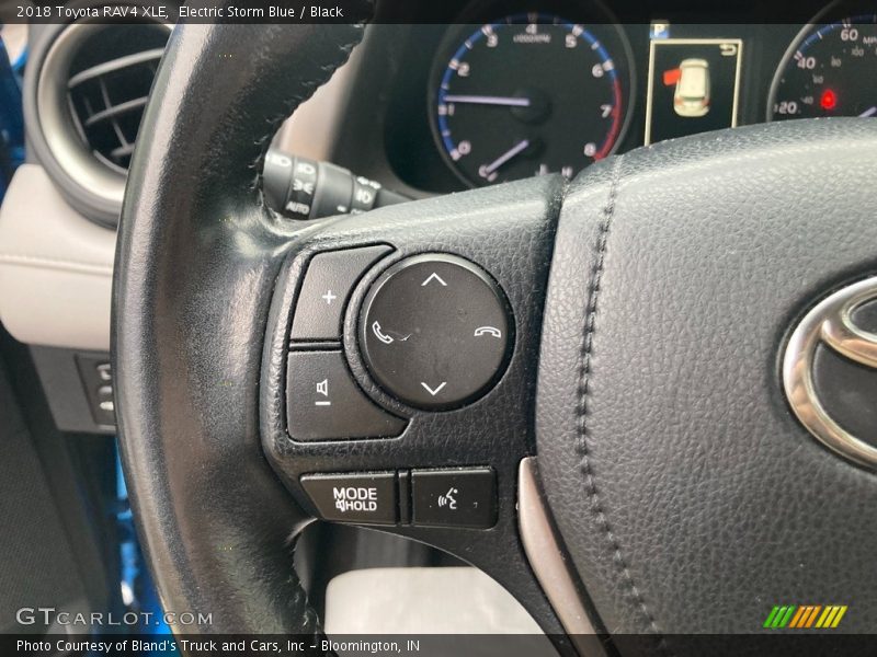 Electric Storm Blue / Black 2018 Toyota RAV4 XLE