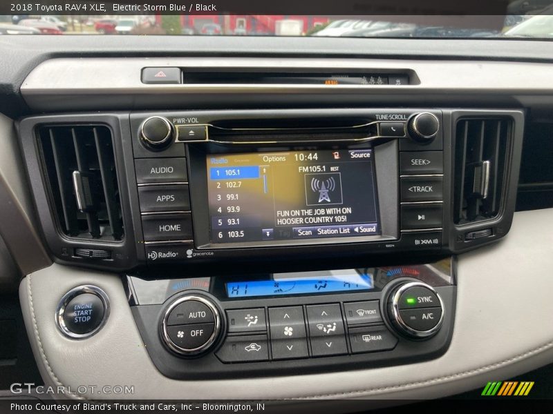 Electric Storm Blue / Black 2018 Toyota RAV4 XLE