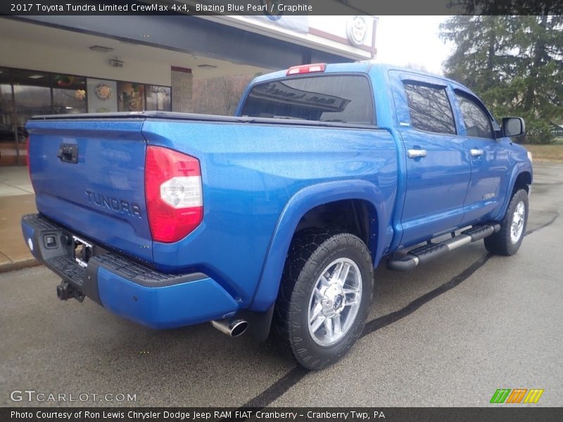 Blazing Blue Pearl / Graphite 2017 Toyota Tundra Limited CrewMax 4x4