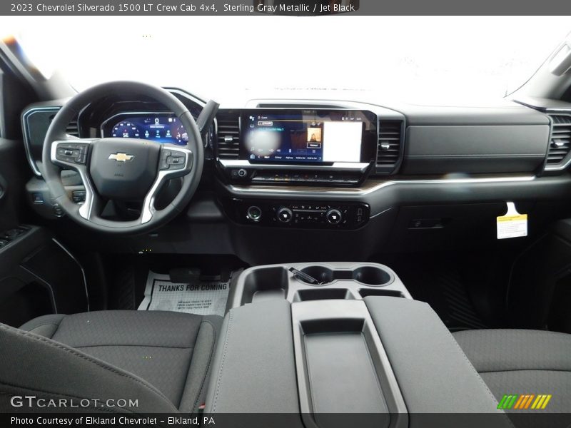 Sterling Gray Metallic / Jet Black 2023 Chevrolet Silverado 1500 LT Crew Cab 4x4