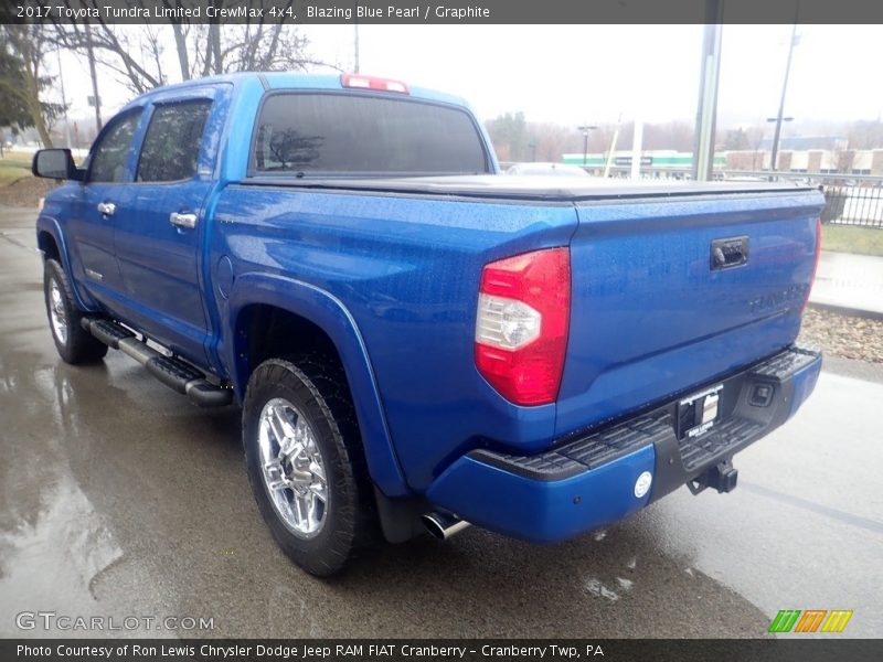 Blazing Blue Pearl / Graphite 2017 Toyota Tundra Limited CrewMax 4x4