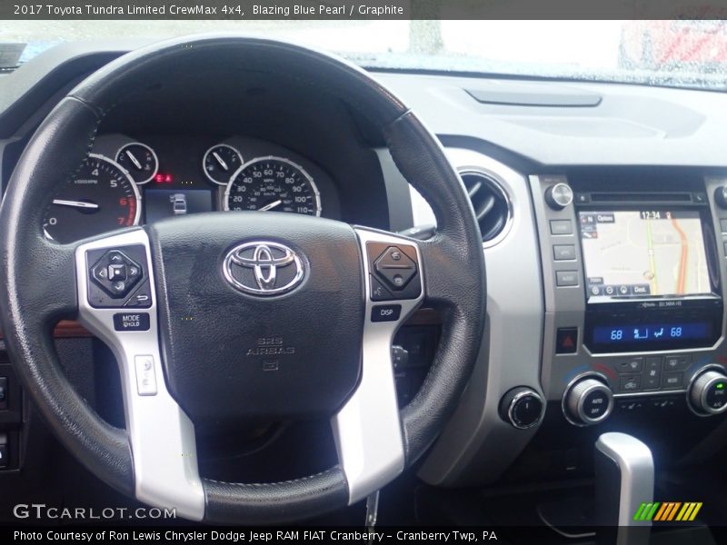 Blazing Blue Pearl / Graphite 2017 Toyota Tundra Limited CrewMax 4x4