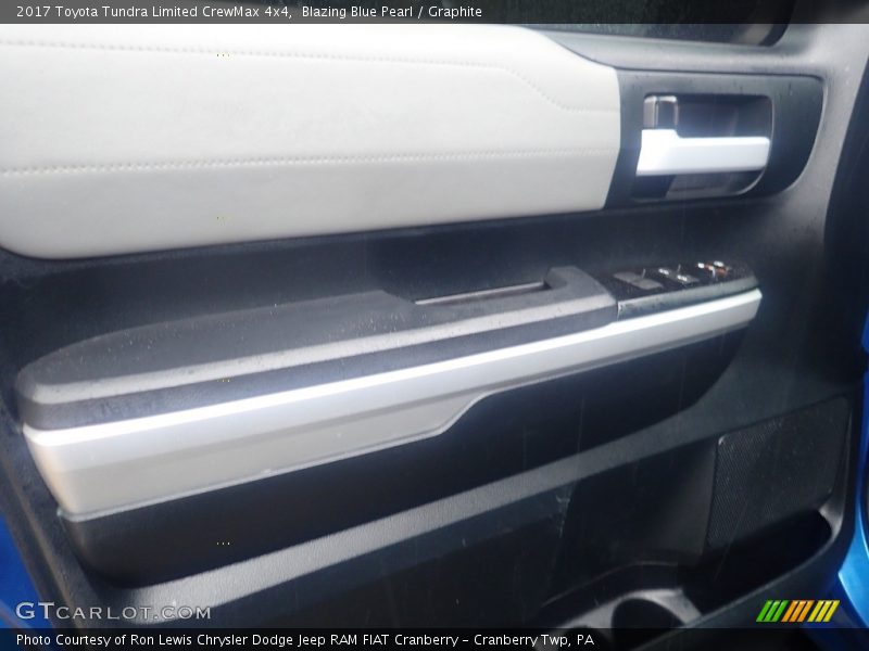 Blazing Blue Pearl / Graphite 2017 Toyota Tundra Limited CrewMax 4x4