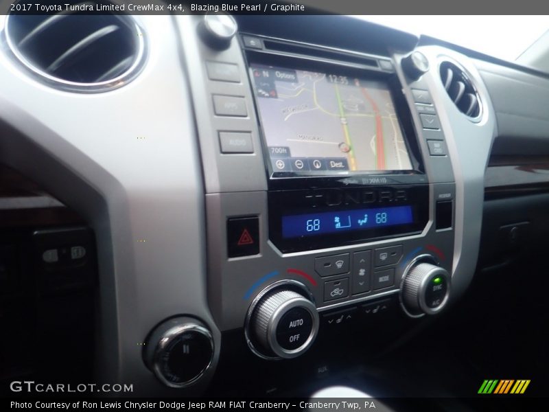 Blazing Blue Pearl / Graphite 2017 Toyota Tundra Limited CrewMax 4x4