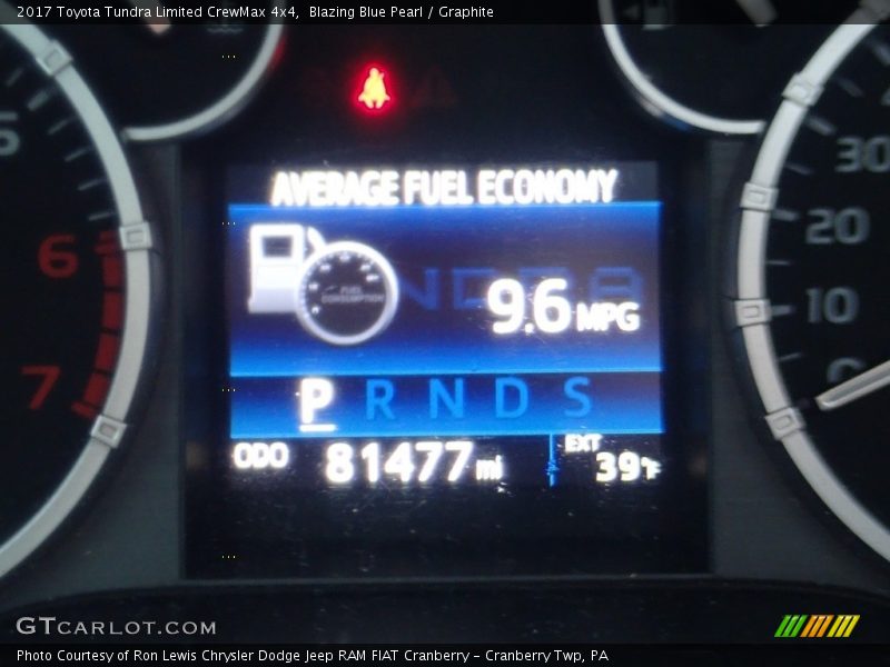 Blazing Blue Pearl / Graphite 2017 Toyota Tundra Limited CrewMax 4x4