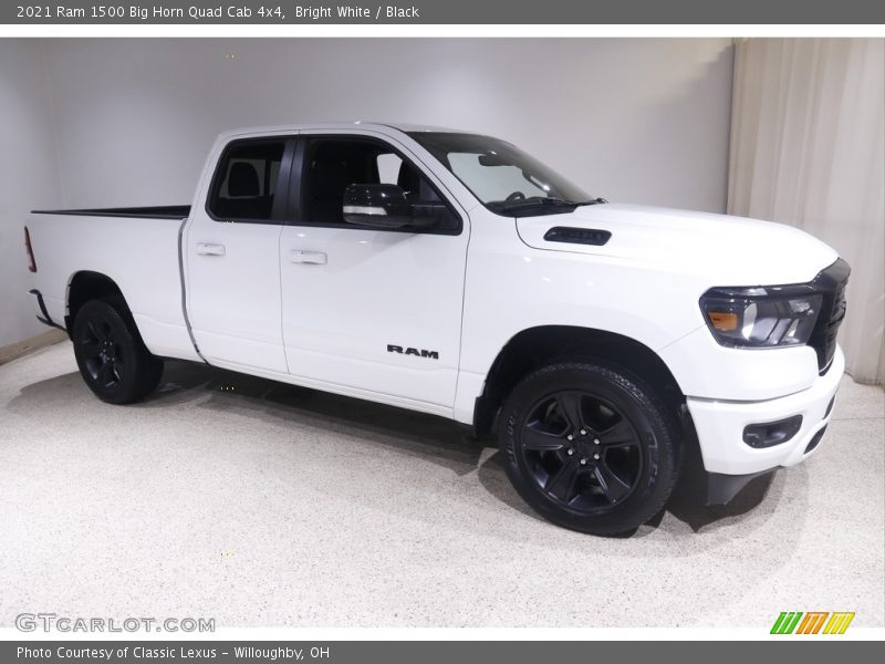 Bright White / Black 2021 Ram 1500 Big Horn Quad Cab 4x4