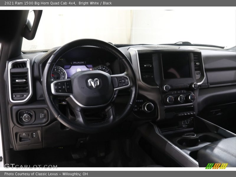 Bright White / Black 2021 Ram 1500 Big Horn Quad Cab 4x4