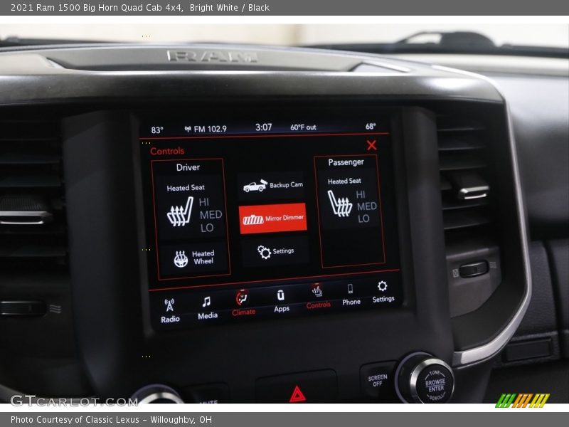 Bright White / Black 2021 Ram 1500 Big Horn Quad Cab 4x4