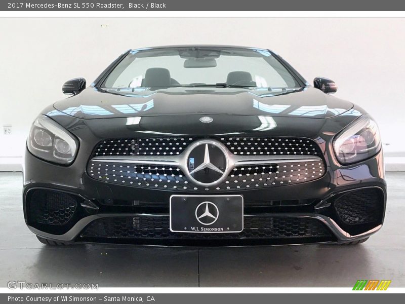 Black / Black 2017 Mercedes-Benz SL 550 Roadster