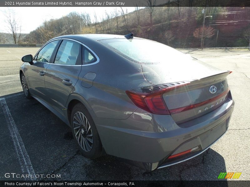 Hampton Gray / Dark Gray 2021 Hyundai Sonata Limited Hybrid