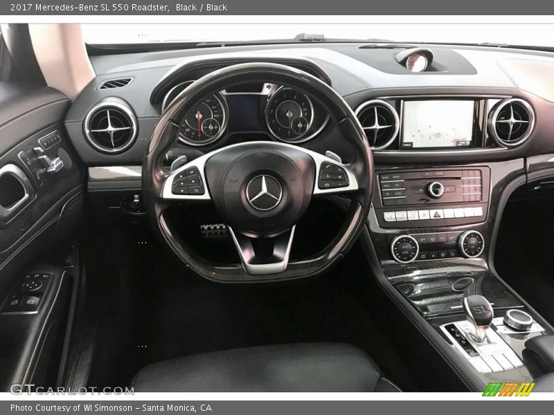 Black / Black 2017 Mercedes-Benz SL 550 Roadster