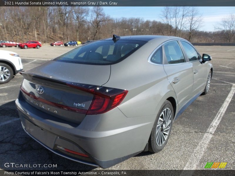 Hampton Gray / Dark Gray 2021 Hyundai Sonata Limited Hybrid