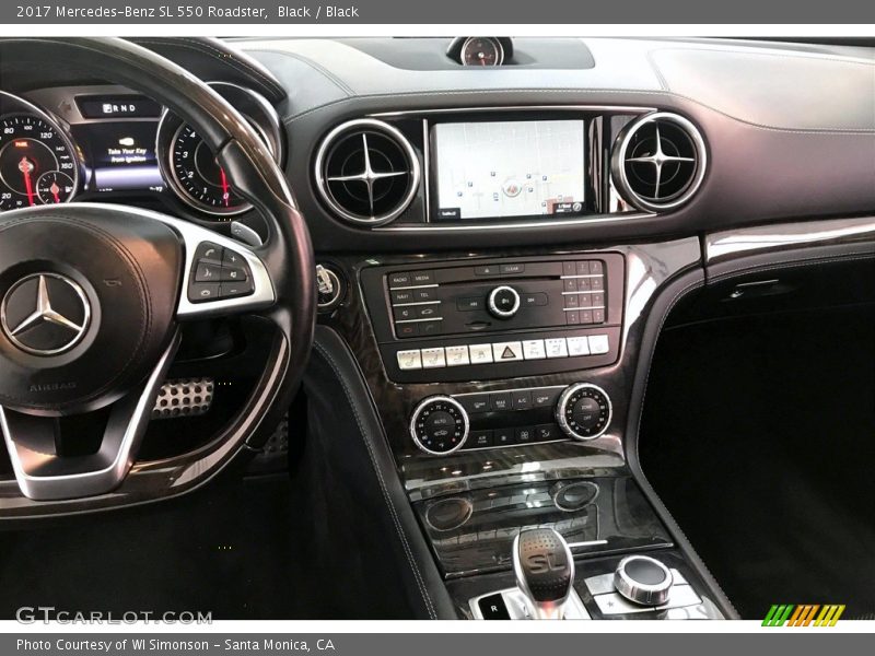Black / Black 2017 Mercedes-Benz SL 550 Roadster