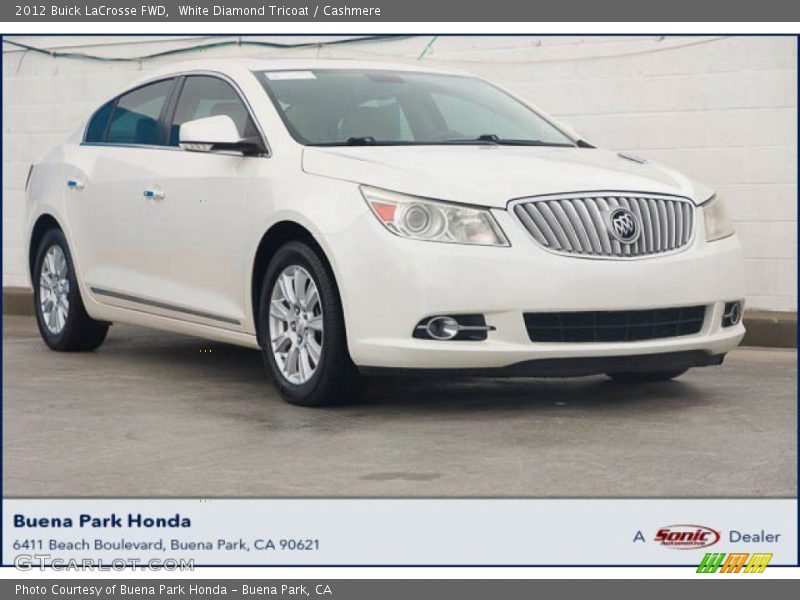 White Diamond Tricoat / Cashmere 2012 Buick LaCrosse FWD