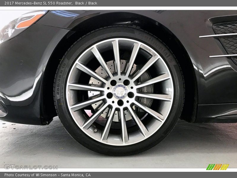 Black / Black 2017 Mercedes-Benz SL 550 Roadster