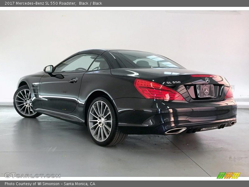 Black / Black 2017 Mercedes-Benz SL 550 Roadster