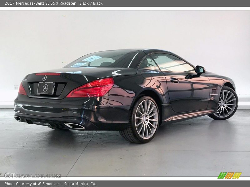 Black / Black 2017 Mercedes-Benz SL 550 Roadster