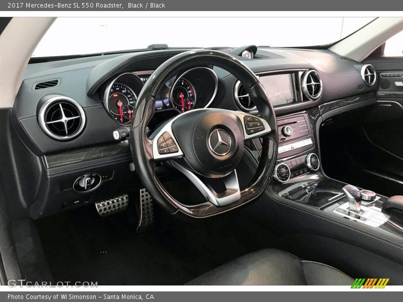 Black / Black 2017 Mercedes-Benz SL 550 Roadster