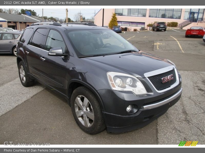 Cyber Gray Metallic / Ebony 2012 GMC Acadia SLT AWD