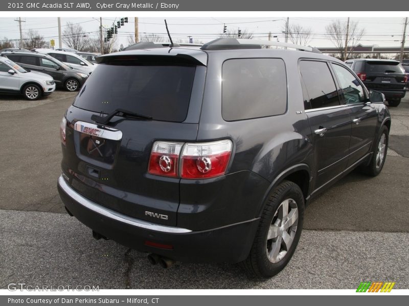 Cyber Gray Metallic / Ebony 2012 GMC Acadia SLT AWD