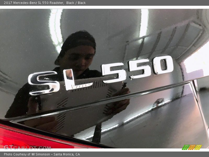 Black / Black 2017 Mercedes-Benz SL 550 Roadster